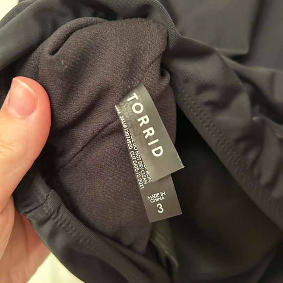 Torrid Black 2 Piece Bathing Suit - Picture 3 of 8